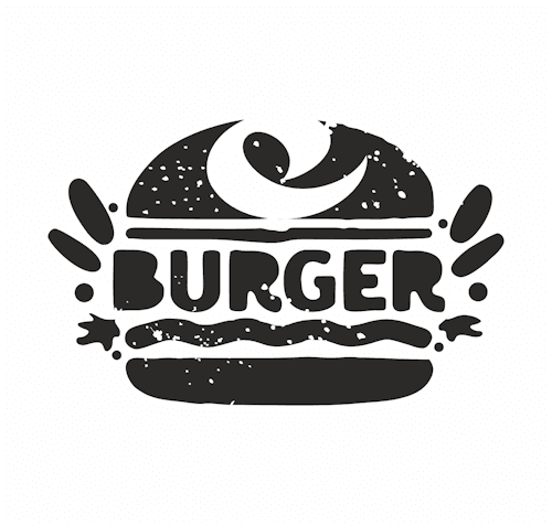 Logo e-Burger – burger reštaurácia v meste Levice